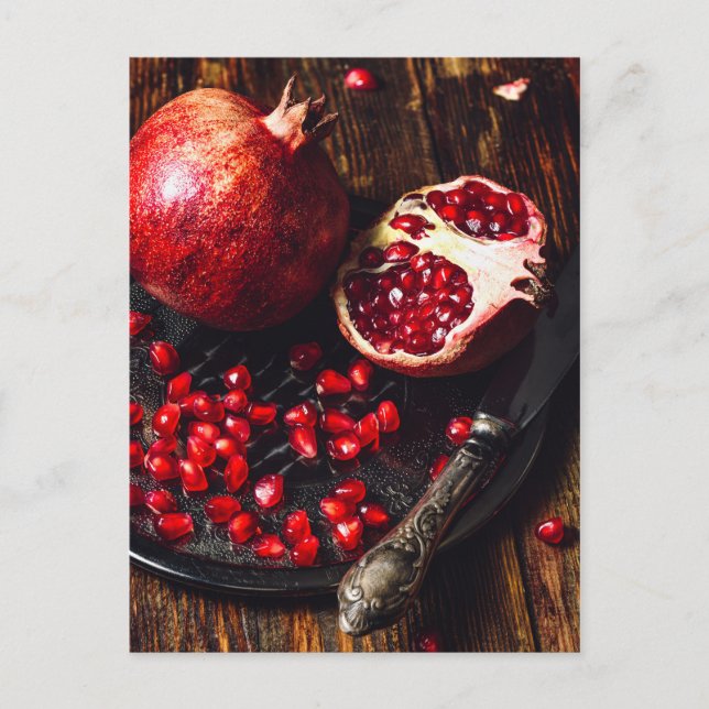 Ruby pomegranate postcard (Front)