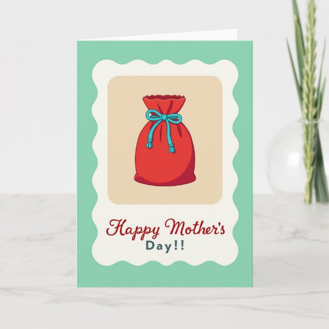 Ruby Pouch Mothers Day Card (Front)