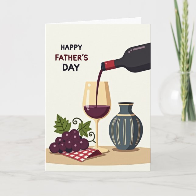 Ruby Pour Fathers Day Card (Front)