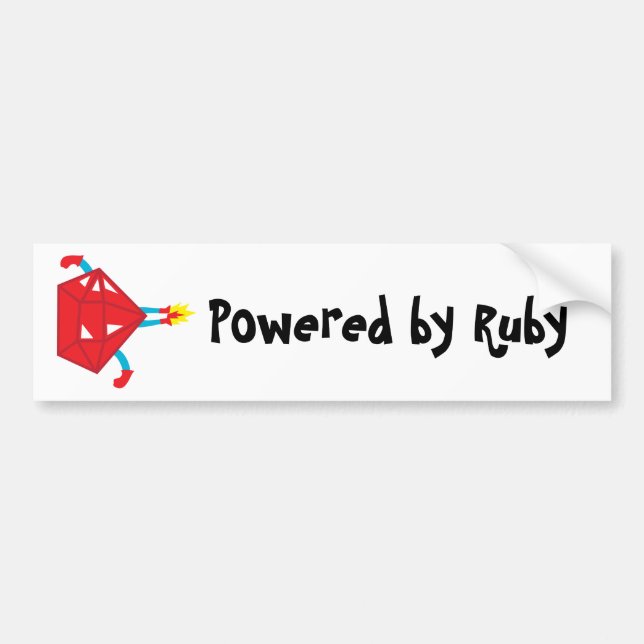 Ruby power bumper sticker (Front)