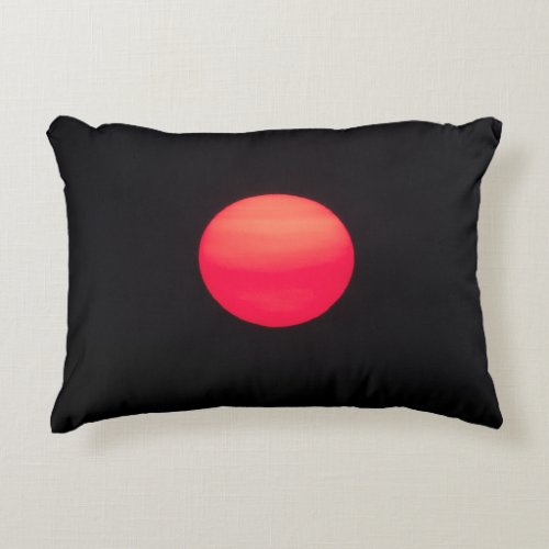 Ruby Radiance The Sun in Vermilion Accent Pillow