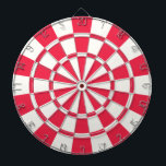 Ruby Red And White Dart Board<br><div class="desc">Ruby Red And White Dart Board</div>