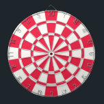 Ruby Red And White Dart Board<br><div class="desc">Ruby Red And White Dart Board</div>