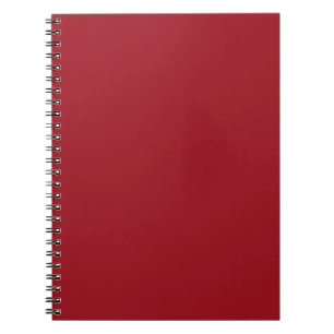 Ruby Red Bold Color Design Notebook