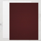 Ruby Red Carbon Fiber Style Print Decor (Front/Back)