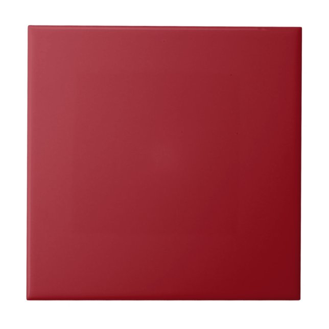 Ruby Red Ceramic Tile (Front)