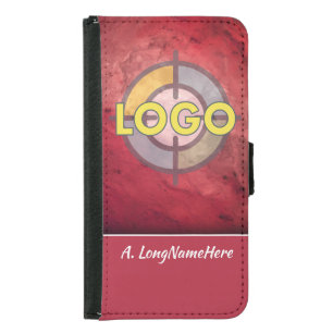 Ruby Red Crystal Luxury Brand Executive Office Samsung Galaxy S5 Wallet Case