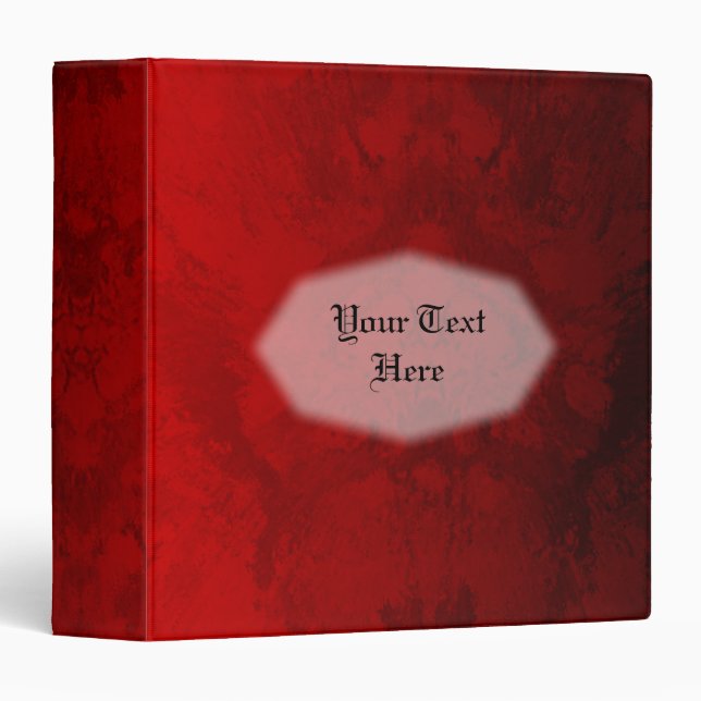 Ruby Red Design Binder (Front/Spine)