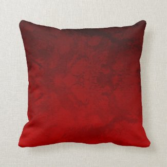 Ruby Red Design Throw Pillows