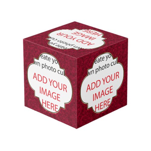 Ruby Red Foil Look  Frame ADD YOUR IMAGES