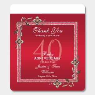 Ruby Red Gems & Glitter Ruby 40TH Wedding   Breath Savers® Mints