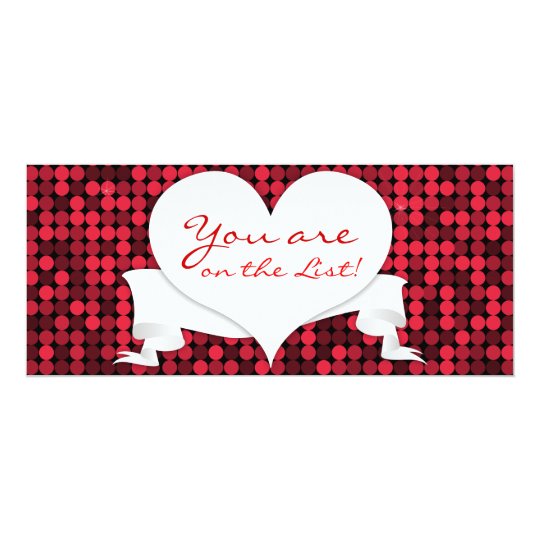Ruby Red Glam Custom Card