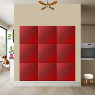 Ruby Red Gradient Ceramic Tile