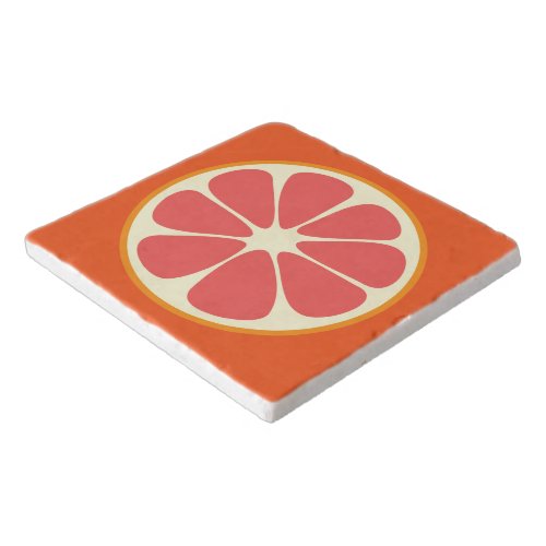 Ruby Red Grapefruit Juicy Sweet Citrus Fruit Slice Trivet