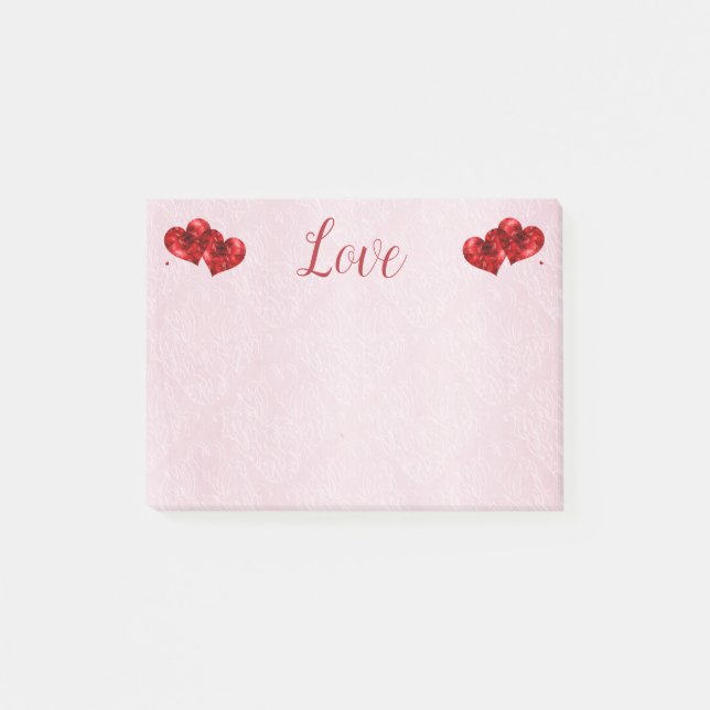 Ruby Red Hearts and Love Notes (Front)