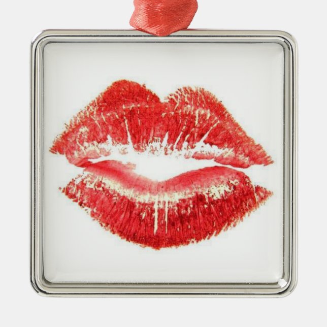 RUBY RED LIPS ORNAMENT (Front)