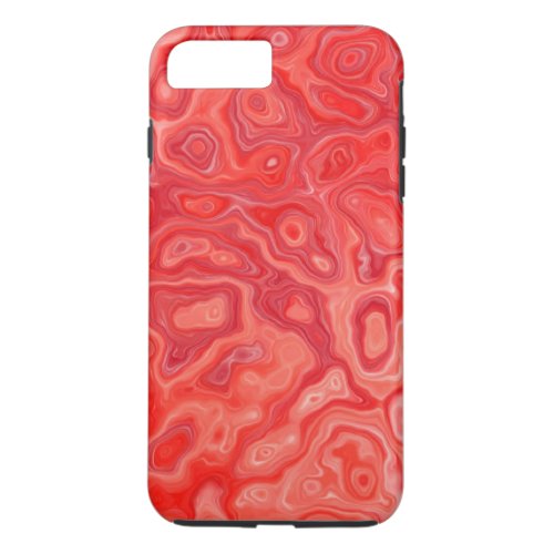 Ruby Red Marble Molten Lava Pattern iPhone 8 Plus7 Plus Case