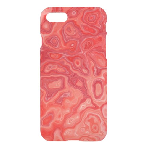 Ruby Red Marble Molten Lava Pattern iPhone SE87 Case