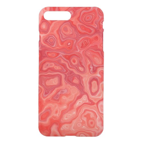 Ruby Red Marble Molten Lava Pattern iPhone 8 Plus7 Plus Case
