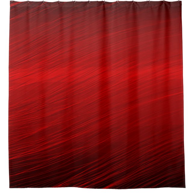 Ruby red paper business shiny shower curtain (Front)