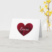 Ruby red rose 40th wedding anniversary wife card (Yellow Flower)