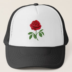 Ruby Red Rose Trucker Hat