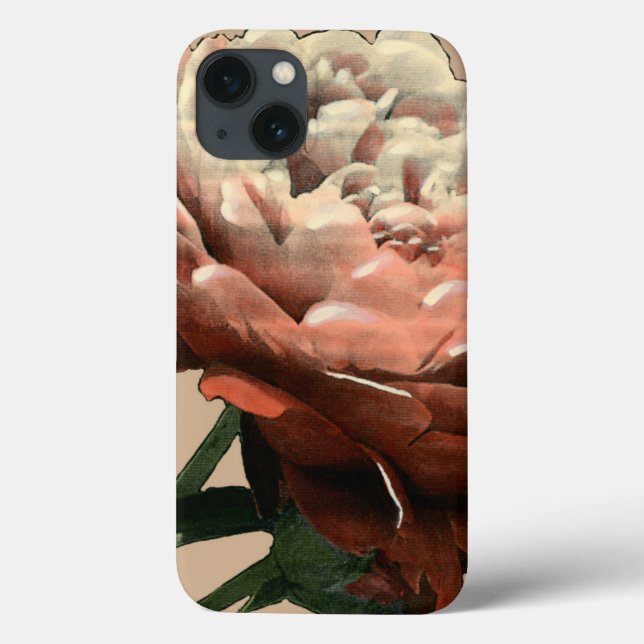 Ruby Red Rose with White Accents Case-Mate iPhone Case (Back)