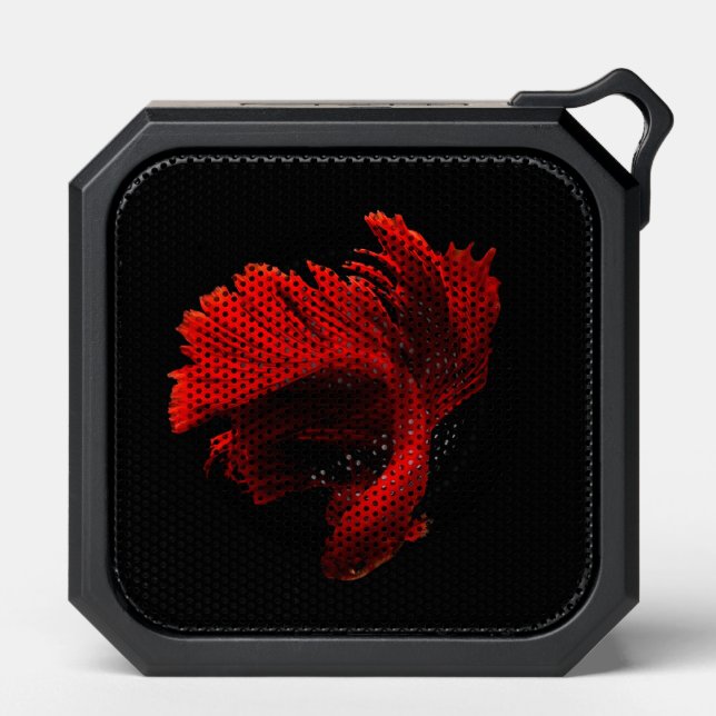 Ruby Red Siamese Fighting Fish Bluetooth Speaker (Front)