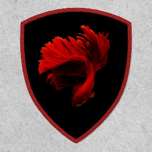 Ruby Red Siamese Fighting Fish Patch