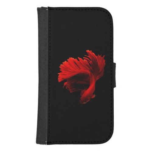 Ruby Red Siamese Fighting Fish Galaxy S4 Wallet Case