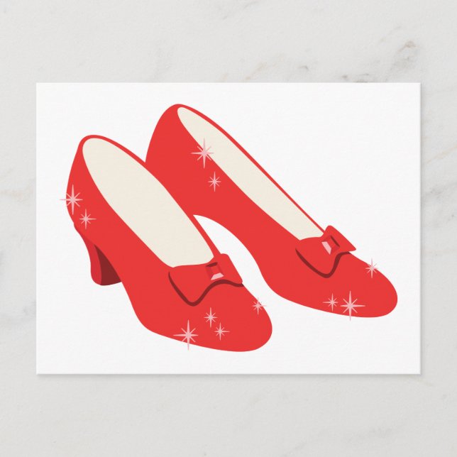 Ruby Red Slippers Postcard (Front)