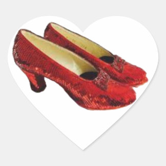 Ruby Red Slippers Wizard of Oz Wicked Stickers! Heart Sticker