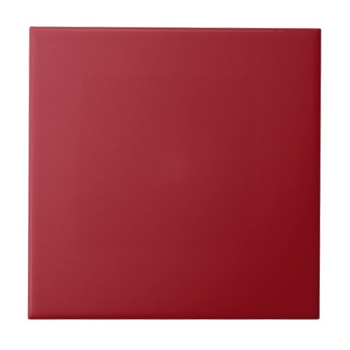 Ruby Red Solid Color  Classic  Elegant Ceramic Tile