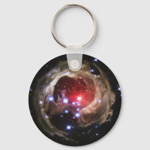 Ruby Red Supergiant Star Dust Keychain
