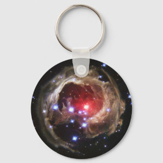 Ruby Red Supergiant Star Dust Keychain