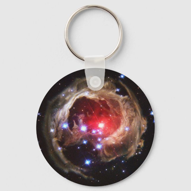Ruby Red Supergiant Star Dust Keychain (Front)