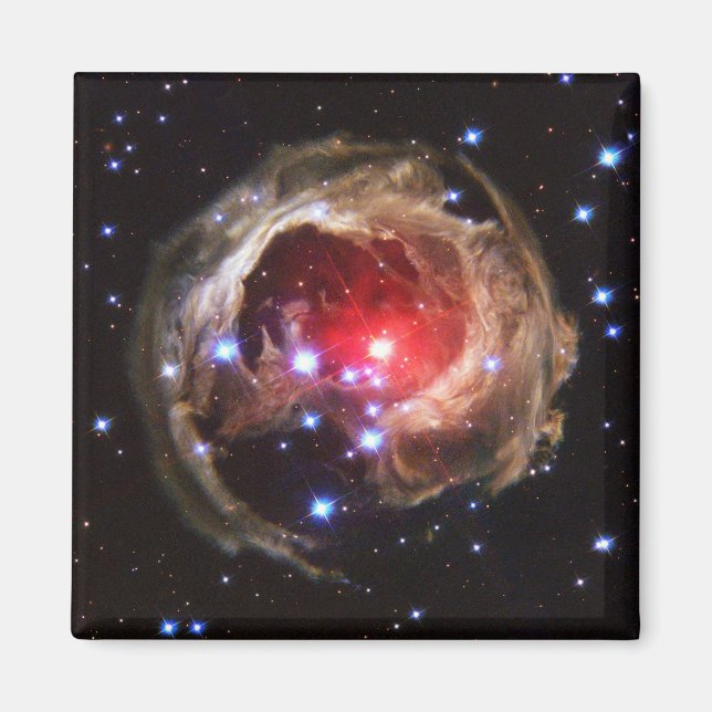 Ruby Red Supergiant Star Dust Magnet (Front)