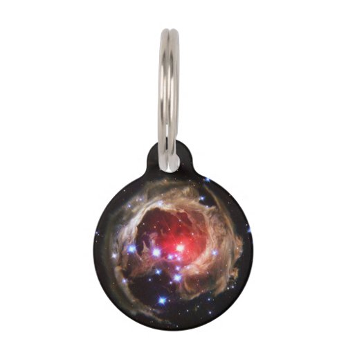 Ruby Red Supergiant Star Dust Pet ID Tag