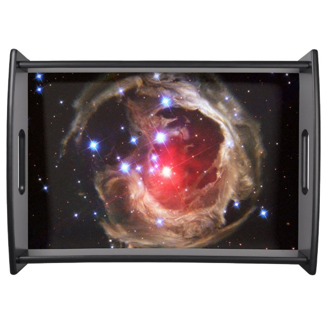 Ruby Red Supergiant Star Dust Serving Tray (Front)