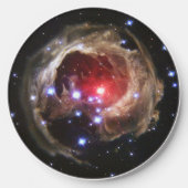 Ruby Red Supergiant Star Dust Wireless Charger (Front)