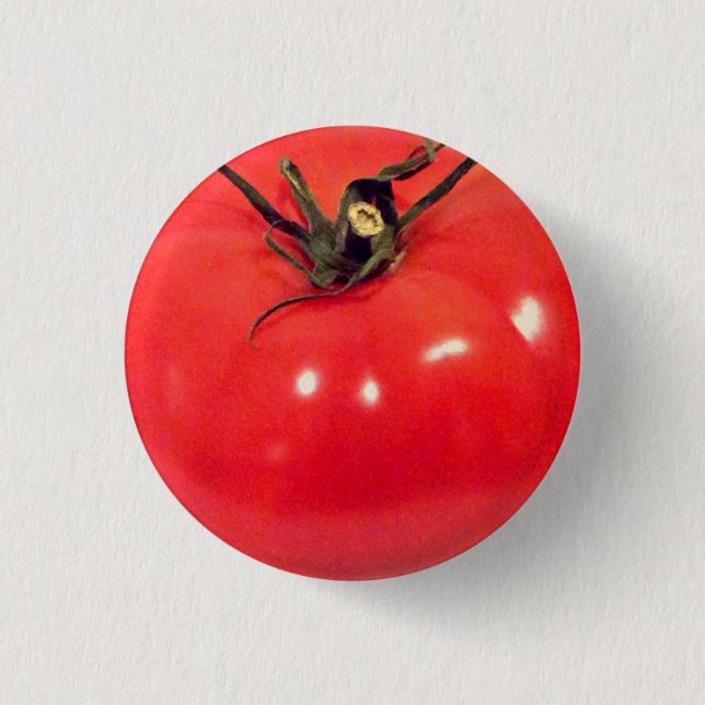 Ruby Red Tomato Fun Button (Front)