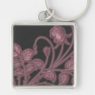 Ruby Red Vines Floral Key Chain