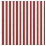 Ruby Red &amp; White Stripes Fabric