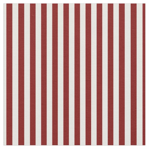 Ruby Red & White Stripes Fabric