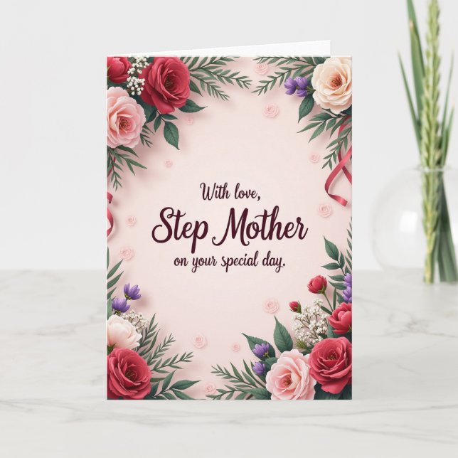 Ruby Ribbon Mothers Day Card (Front)