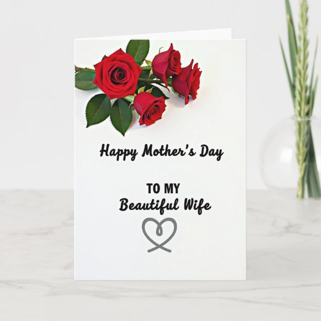 Ruby Roses Mothers Day Card (Front)