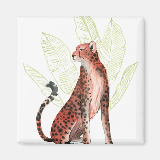 Ruby Runner Leopard Magnet (Front)