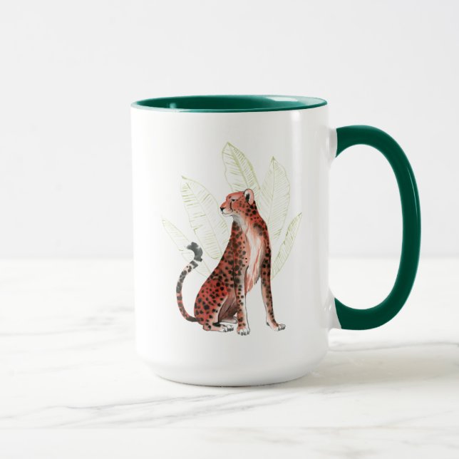 Ruby Runner Leopard Mug (Right)