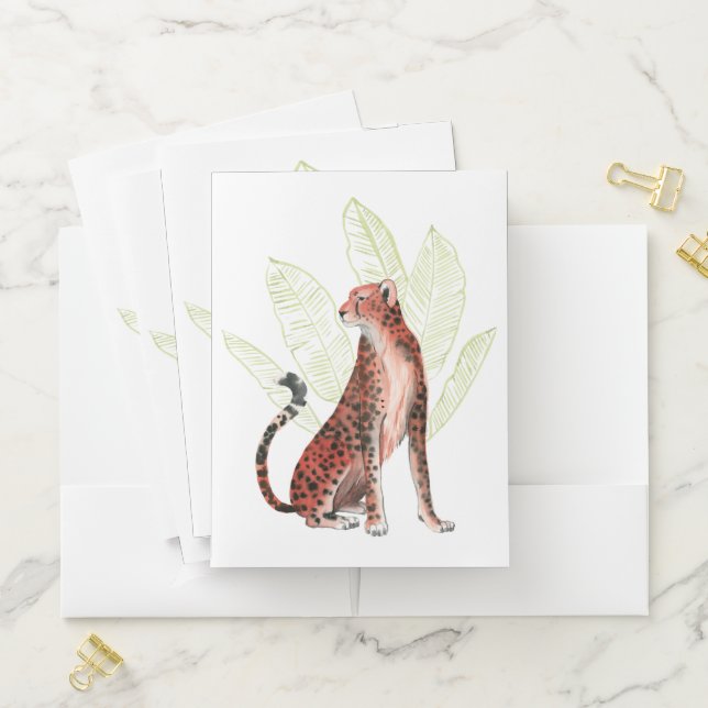 Ruby Runner Leopard Pocket Folder (In Situ)