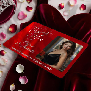 Ruby Shine Foil Pageant Thank You Card